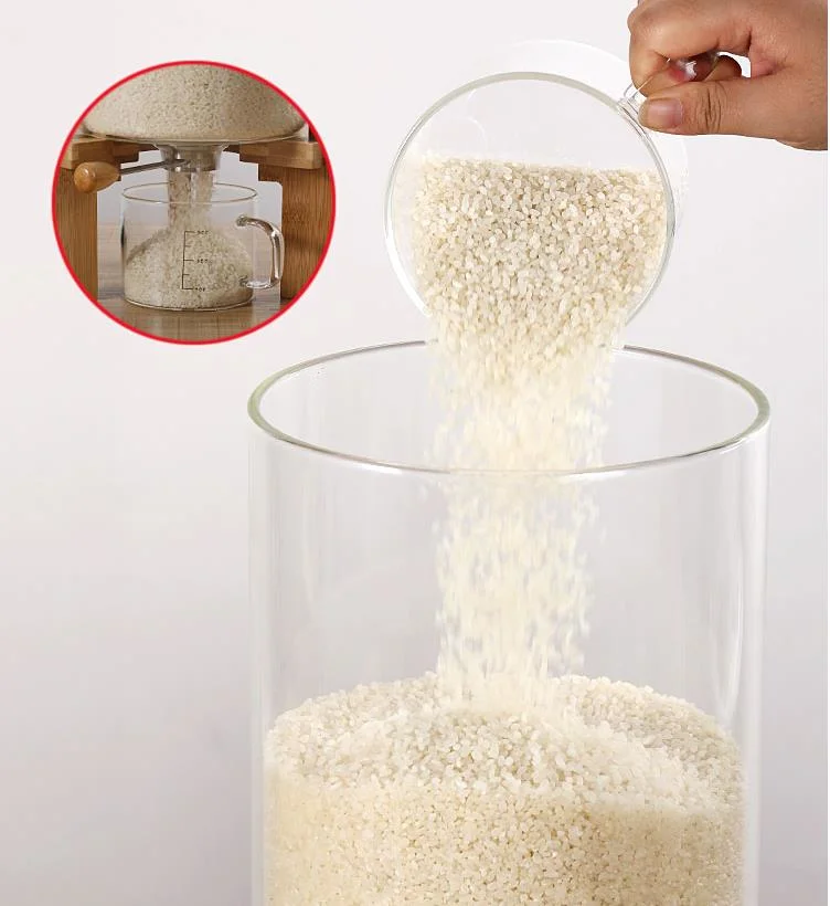 Glass Store Tanks, Rice, Split Buckets, Storage Bottles &amp; Jars Beverage, Glass Rice Dispenser