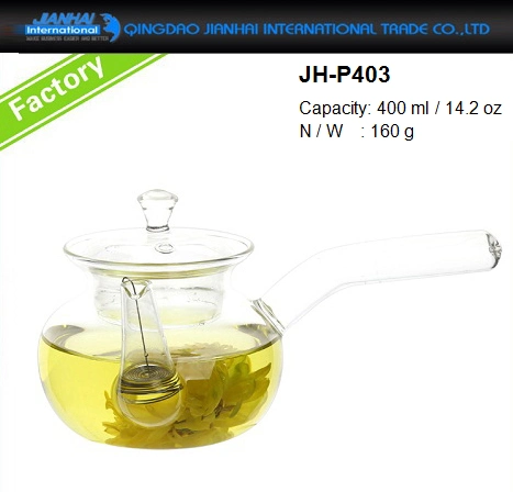 500ml Eco-Friendly Tea, Coffee Maker Glassware with Bamboo Lid