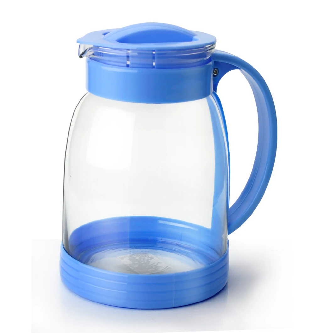 Glass Jug with Decoration DOT Printing for Water or Juice