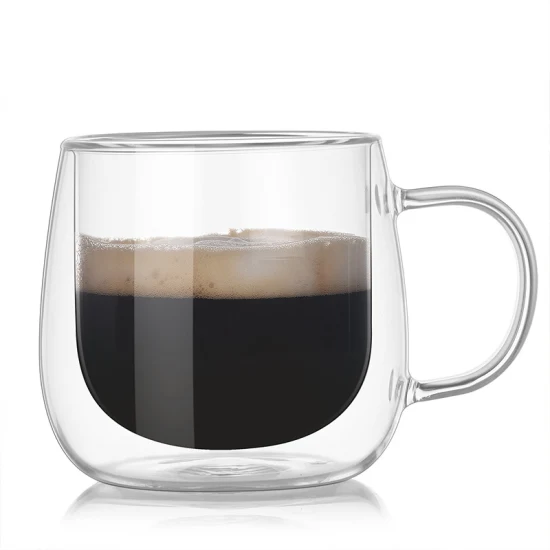 Double Wall Instant Coffee Glass Cup Mug Glassware
