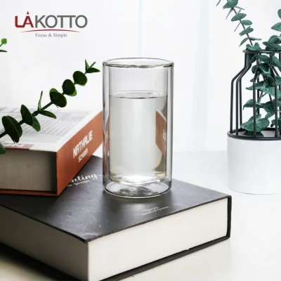 Hot Sale with Handle Double Wall Lakotto Glass Cup Drinking Tea Glassware