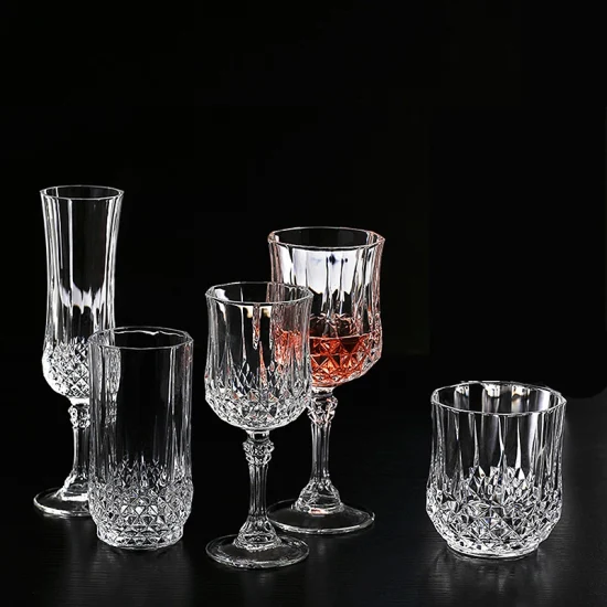 Wholesale Vintage Champagne Flute Wine Glass Whiskey Cup Glassware for Wedding