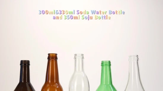 Vista 300ml 330ml 350ml Soda Water Soju Glass Bottle